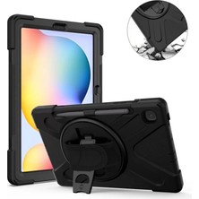 TeknoKapsül Newface Samsung Galaxy P610 Tab S6 Lite 10.4 Kılıf Amazing Tablet Kapak - Siyah