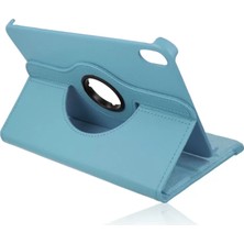 TeknoKapsül Newface iPad Mini 6 Kılıf 360 Tablet Deri Kılıf - Turkuaz