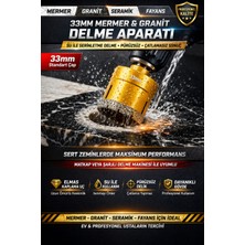 GALACTICEVO33MM Mermer Granit Delme Aparatı Elmas Uçlu Profesyonel Panç Seramik Fayans Delici Matkap Ucu