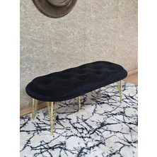 Sevinç Mobilya Ufo Oturak Bench - Gold Kaplama Telli Ayak - Oturak - Bench - Puf - Yatak Ucu Pufu