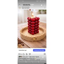 Bellevie El Yapımı Hasır Tepsi & Özel Tasarım Mum