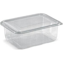 Çeliker Plastik Sızdırmaz Kap 2000 gr cc Kullan At Tek Kullanımlık Kapaklı Kase 25 Adet