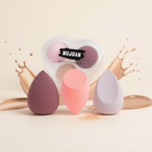 EkoAlışverişDünyam 3'lü Makyaj Süngeri Seti Kalpli Kutu