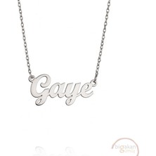 Bigakan 925 Ayar Gümüş Gaye Isimli Kolye