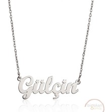 Bigakan 925 Ayar Gümüş Gülçin Isimli Kolye