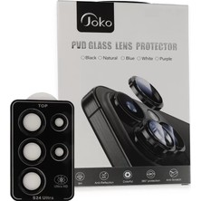 TeknoKapsül Joko Samsung Galaxy S23 Ultra Pvd Metal Kamera Lens - Siyah
