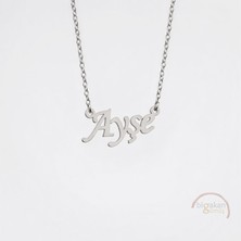 Bigakan 925 Ayar Gümüş Ayşe Isimli Kolye