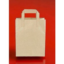 Çeliker Kraft Kağıt Saplı Karton Çanta 28X16X28 -25 Adet