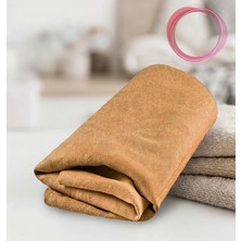 Embays Collection 1 Adet 35X50CM  Taba Renk Güderi Bez, Profesyonel Oto Kurulama Bezi, Pasta Cila Bezi