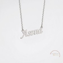 Bigakan 925 Ayar Gümüş Asena Isimli Kolye