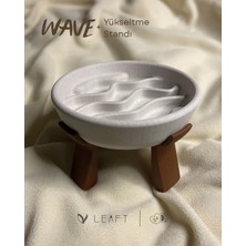Leaft Design Wave Yavaş Yeme Mama Kabı - Veteriner Onaylı Standlı Tasarım - Kedi ve Köpek Ergonomik Slow Feeder