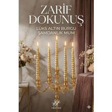 Karahanbey 4'lü Lüks Burgu Şamdan Mumu 26 cm - Damlatmaz Spiral Dekoratif Mum Seti