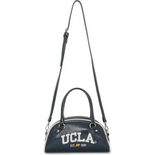 Ucla Avelıne Lacivert Suni Deri Kol ve Çapraz - Kadın Çanta