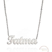 Bigakan 925 Ayar Gümüş Fatma Isimli Kolye