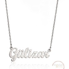 Bigakan 925 Ayar Gümüş Gülizar Isimli Kolye