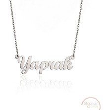 Bigakan 925 Ayar Gümüş Yaprak Isimli Kolye