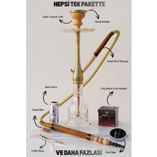 Gökkuşağı Nargile Büyük Boy Işlemeli Bakır Nargile Takımı Nargile Seti Bakır Nargile #shisha #hookah