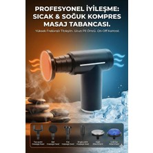 Karahanbey Şarjlı Masaj Tabancası Boyun Sırt Için Sıcak Soğuk Başlıklı Masaj Aleti Sporcu Masaj