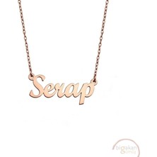 Bigakan 925 Ayar Gümüş Serap Isimli Kolye Rose Kaplama