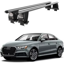 Today Auto Royal Audi A3 (2013 ve Sonrası) Uyumlu Gri Kilitli Ara Atkı Port Bagaj Tavan Barı