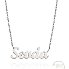 Bigakan 925 Ayar Gümüş Sevda Isimli Kolye