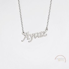 Bigakan 925 Ayar Gümüş Ayvaz Isimli Kolye