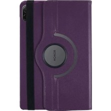 TeknoKapsül Newface Huawei Honor Pad X8A Kılıf 360 Tablet Deri Kılıf - Mürdüm