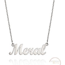 Bigakan 925 Ayar Gümüş Meral Isimli Kolye