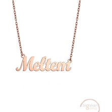 Bigakan 925 Ayar Gümüş Meltem Isimli Kolye Rose Kaplama