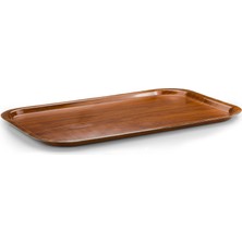 Tria Lamine Ahşap Kaymaz Tepsi 6 Adet 48X75 cm Ceviz TF4875KWG