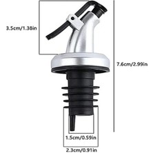 MGZ Yağdanlık Ucu 3'lü Akıtmaz Kapaklı Şişe Ucu Tıpa Silikon Yağ Dökme Aparatı Ağızlık Mutfak Aksesuar