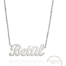 Bigakan 925 Ayar Gümüş Betül Isimli Kolye