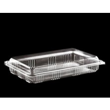 Çeliker Kullan At Tek Kullanımlık Plastik Sızdırmaz 500 gr cc Şeffaf Baklava, Güllaç Saklama Kabı - 25 Adet