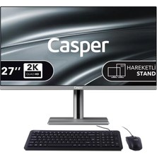TeknoKapsül Casper Nirvana A97.1362-BE00X-V-G-K Gri I7 13620H 16GB 500GB Nvme SSD 27" Pivot Freedos All In One