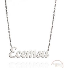 Bigakan 925 Ayar Gümüş Ecemsu Isimli Kolye