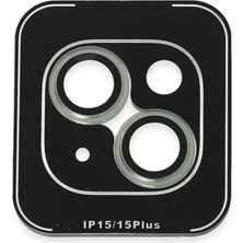 TeknoKapsül Joko iPhone 15 Pvd Metal Kamera Lens - Açık Yeşil