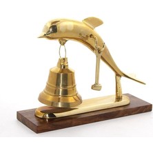 EkoAlışverişDünyam Pirinç Yunus Balığı Tasarımlı Çan