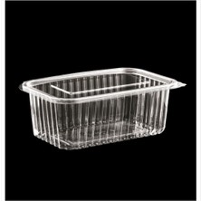 Çeliker Plastik Sızdırmaz Kap 1000 gr cc Kullan At Tek Kullanımlık Kapaklı Kase 50 Adet