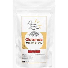Nova Glutensiz Glutensiz Kırmızı Mercimek Unu 1 kg | Katkısız, Yüksek Proteinli, Vegan & Doğal