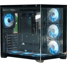 Gamework Gamx Puncher 7X12 Fan Rgb Kumandalı Akvaryum Gaming Kasa (Powersiz)