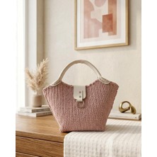 Ilke Çanta Dünyası Kelebek Cotton Makrome El Yapımı Kadın Çanta – Şık Tasarım, Dayanıklı Örgü, Günlük Kullanım