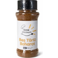 Nova Glutensiz Glutensiz Beş Türlü Baharat 100 G | Köfte, Et ve Dolma Için Aromatik Baharat Karışımı