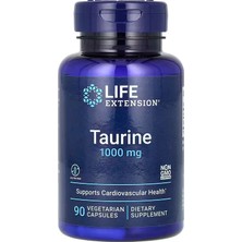 Life Extension Taurine Amino Acids 1,000 Mg 90 Vegetarian Capsules