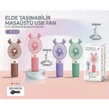 baytoptan Taşınabilir Şarjlı El Fanı 3 Kademeli Asma Aparatlı