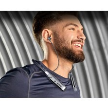 WİderMarkt Boyun Askılı Bluetooth Kulaklık - 100 Saat Çalma- Tf Kart Destekli- Manyetik Spor Kulaklık