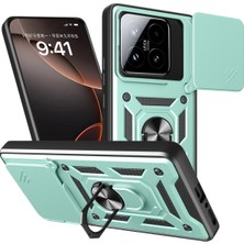 Toyigoo Ieg™  Xiaomi Mi 15T Pars Lens Yüzüklü Silikon - Yeşil