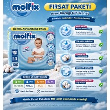 Molfix Ultra Avantaj Paketi Bebek Bezi 1-6 Beden (2-5 kg / 7-14 kg / 15+ Kg) Yüksek Emici, Pamuksu Yumuşaklık, Uzun Süre Kuruluk
