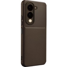 Toyigoo Ieg™  Vivo Y29S Auto Focus Karbon Kapak - Kahverengi