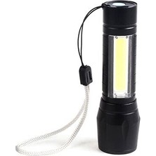 Cep Feneri Mini Çok Güçlü Şarjli El Feneri LED Fener ( Xpe + Cob LED ) Midastech