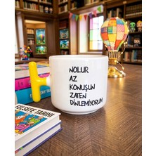 Hobishop Hesaplısı Burada Nolur Az Konuşun Zaten Dinlemiyorum Espirili T Kulplu Baskılı Kupa Bardak